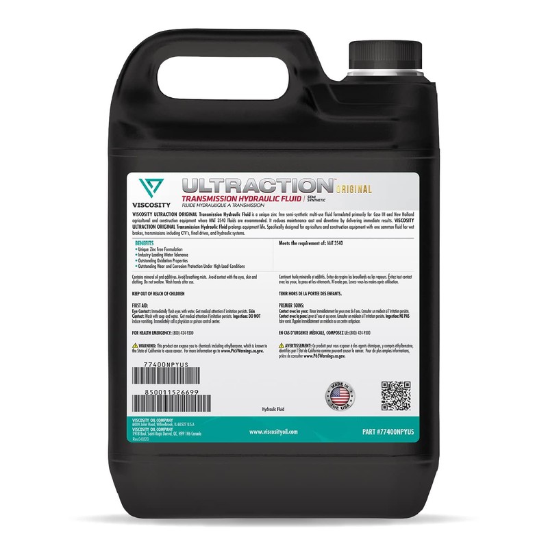 VISCOSITY ULTRACTION Original Transmission Hydraulic Fluid SS - Compatible with