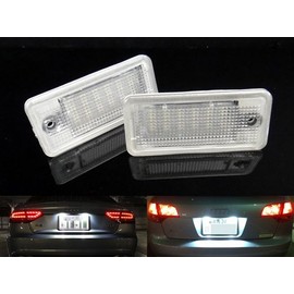 RZG 2x LED Licence Number Plate Light White Canbus For A3 S3 RS3 A4 S4 RS4 A5 A6 S6 RS6 A8 S8 Q7