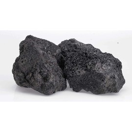 American Fire Glass XXL Black Lava Rock (4" - 6") 10 lb Bag Black/Extra Large/10 Pounds