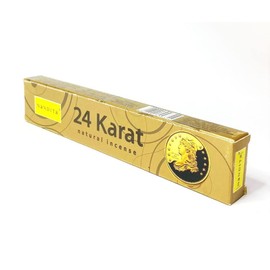24 Carat Nagchampa Incense Sticks Agarbatti - 15g Boxes x 12 Pack insence insense inscents insienso - Fine Quality Incense Sticks for Purification, Relaxation, Positivity, Yoga, Meditation (24 Carat)