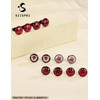 SIISPRI 6Pairs Ladybug Women Earrings Set Cute Bug Little Ladybird