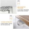 MOROBOR Stainless Steel Finger Edge Pulls, 4pcs Leaf Shaped Cabinet