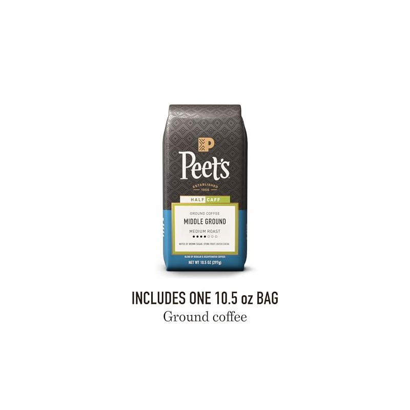 Peet's Coffee Medium Roast Ground Coffee - Middle Ground, 10.5oz