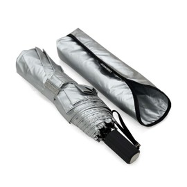 umenice UPF 50+ UV Sun Protection Light Weight Mini Travel Portable Umbrella (Black)