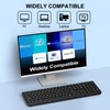 EDJO Wireless Keyboard, 2.4G Full-Sized Cordless USB Silent Computer Keyboard,