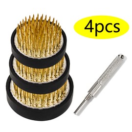 Dtoterul Studded Flowers Set of 4 Flowers Frog Kenzan Flower Studded Round Flower Frog Flower Hedgehog Set Flower Studs for Flowers Flower Studs Flower Frog Flower Arrangement Frog