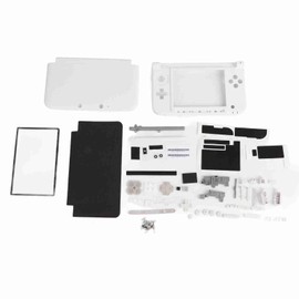 Replecement Case for 3DS LL, Full Housing Case Cover Shell Repair Parts Complete Replacement Kit for 3DS XL White