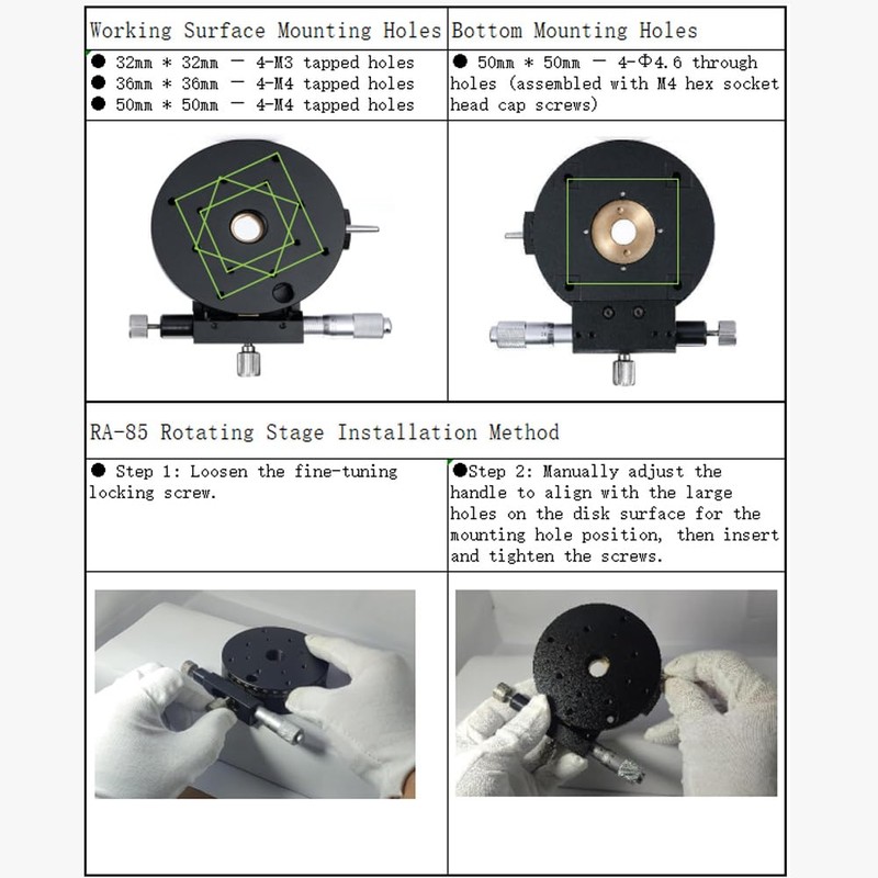 A Linear Rotating Stage, Series Rotate Positioners - High Precision