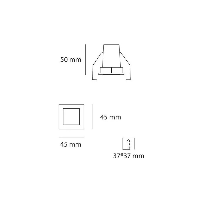 Aurolighting Luminario Downlight De Empotrar En Techo Oba