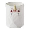 Vertbaudet Large Storage Basket Unicorn Wool White One Size