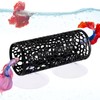 Lyreh Betta Fish Tunnel Toys, Black Small Hollow Cave Betta