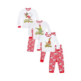 The Grinch Grinchmas Christmas Pyjamas with Matching Family, White