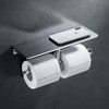 Sanliv Toilet Paper Holders,Chrome Double Toilet Paper Roll Holder with