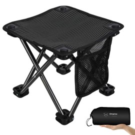 KingCamp Mini Folding Stool Camping Fishing Seat Steel 650 g Lightweight 150 kg