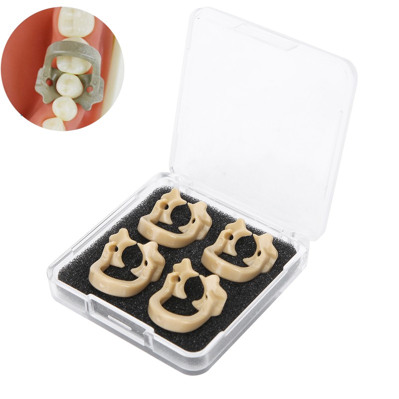 4pcs Resin Dental Dam Clamps Barrier Clip Dental Materials Tool