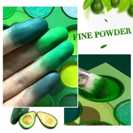 Green Eyeshadow Palette,Shimmer Eye Shadow Palettes,Glitter Eye Shadow Makeup,Glitter and Matte Eyeshadow,Green Eyeshadow,Highly Pigmented Eye Shadow Green,Eye Shadow Pallets with 3 Eyeshadow Brushes