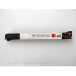 Hettich Item No. 608 Roller Sliding Guide with One-Sided Forced Guidance, Double Lock and Anti-Roll Protection, Brown Steel 300 mm, Extension 213 mm, Pack of 2