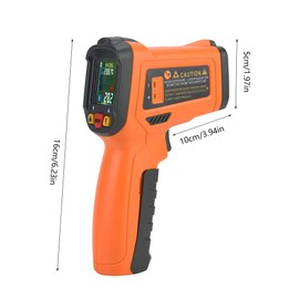 Laser Thermometer Gun, Touchless Thermometer PM6530D High Precision NO Contact Digital Infrared Thermometer -50C~800℃/ -58~1472 ℉ (1PC)