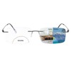 Myfeasy Photochromic Bifocal Reading Glasses Titanium Frameless Men's Reading Glasses