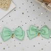 Ribbon Clip with Star Charm, Set of 2, Mint