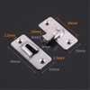 CQADSC Door Padlock Hasp 90 Degree Door Hasp Latch with