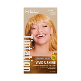 Red by Kiss Tintation Vivid & Shine Permanent Hair Dye – High Lift Formula with Argan Oil & Vitamin E, Bonding Complex, Sulfate & Ammonia Free, 100% Gray Coverage, Lasts 12+ Weeks (Honey Blonde)