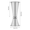 KisSealed 3 Pcs Double Cocktail Jigger for Bartending,Food-Grade Stainless Steel