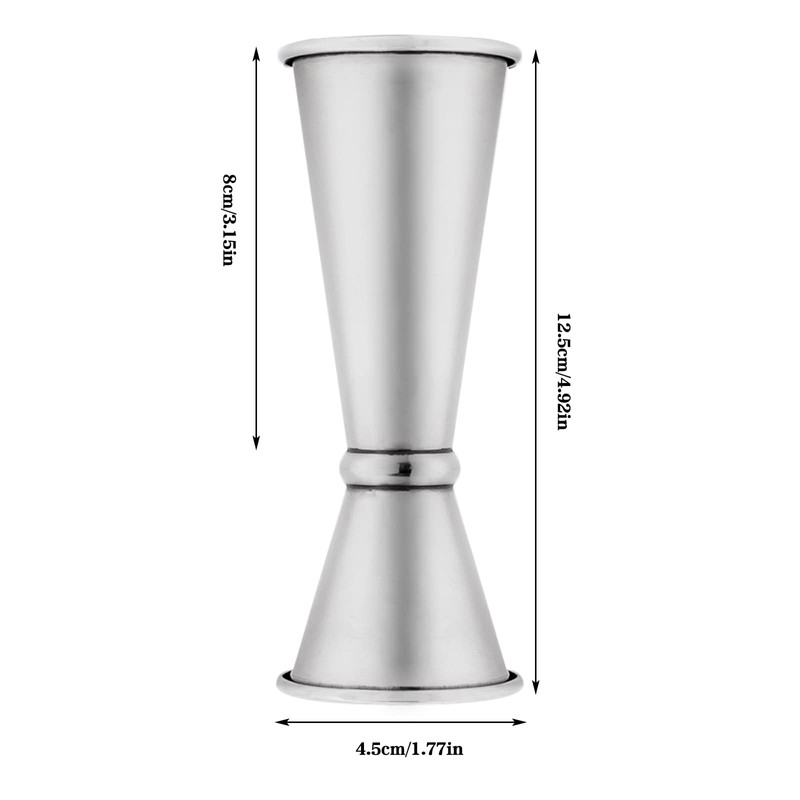 KisSealed 3 Pcs Double Cocktail Jigger for Bartending,Food-Grade Stainless Steel