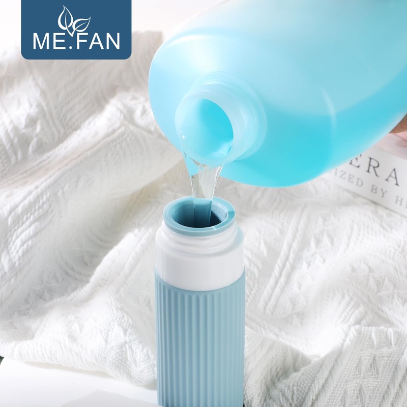 ME.FAN Travel Bottles for Toiletries, TSA Approved 3oz Silicone Travel