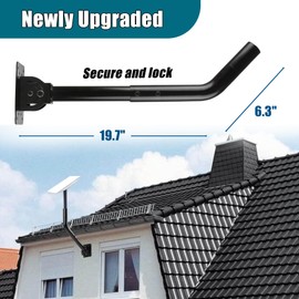 Adjustable Starlink Roof Mount，Starlink Roof Pole Mounting Kit for Starlink Internet Kit Satellite with Starlink Wall Mount Adapter Compatible V2 Starlink，Starlink Accessories