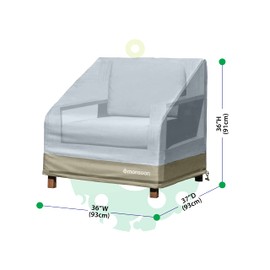[monsoon] Patio Chair Cover Waterproof Outdoor Lawn Patio Furniture Chair Cover (36")