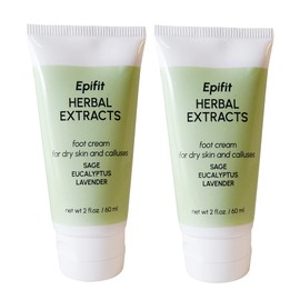 Epifit Aromatherapy All Natural Moisturizer Foot Cream with Rosemary Lavender Eucalyptus Sage and Seaweed 2 Ounces 2 pack