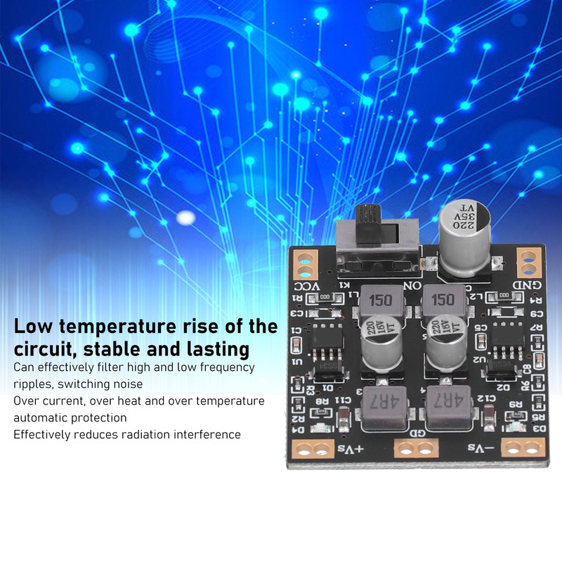 Regulated Power Module Adjustable Positive Negative Power Supply Converter Board