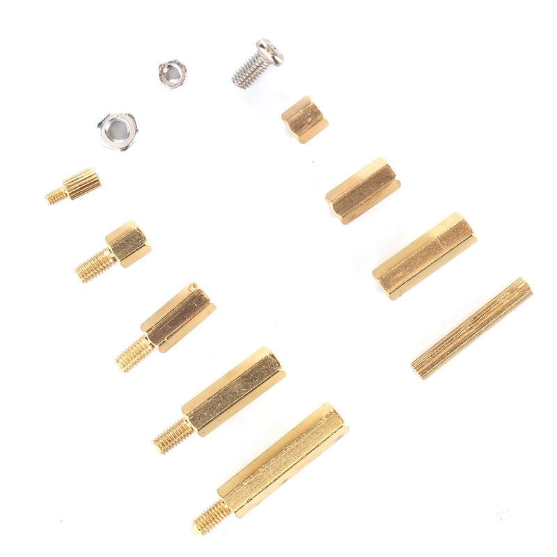 240Pcs Brass M2 M3 Hex Standoff Nut Screw Kit for