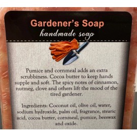 GARDENER'S BAR SOAP - Amish Handcrafted Exfoliating, Fresh & All-Natural