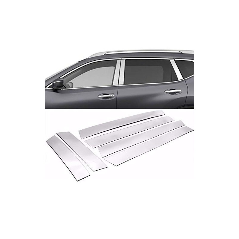 Sizver Chrome Stainless Steel Pillar Posts Accent Covers Compatible With