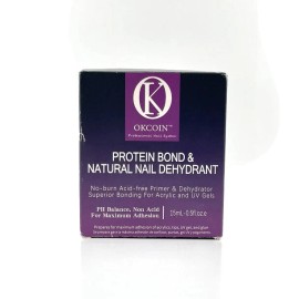 OKCOIN Natural Nail Dehydrant and Protein Bond Primer Prep 0.5oz For Acrylic/Gel