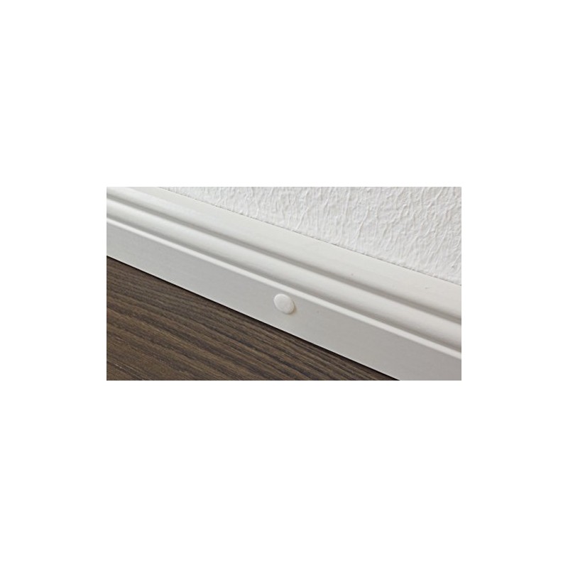 KGM Screw Set for Installing Skirting Boards, white