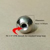 HSIULMY Lamp Shade Screw Cap, 2PCS Ball Solid Metal Lamp