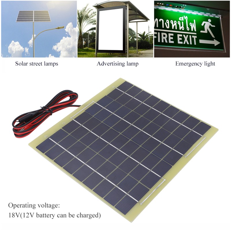 6W 18V Portable Solar Panel Module for Yard Street Lamp