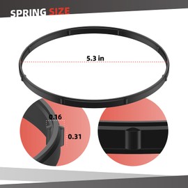 SyunsXoon 17369-06 Gasket Service Replacement for Harley Davidson 2007-2017 FLH, FLT, FXST, FLST, FXD and 2006-2017 FXD Models, Rubber Derby Cover Gasket Inspection Cover Gasket