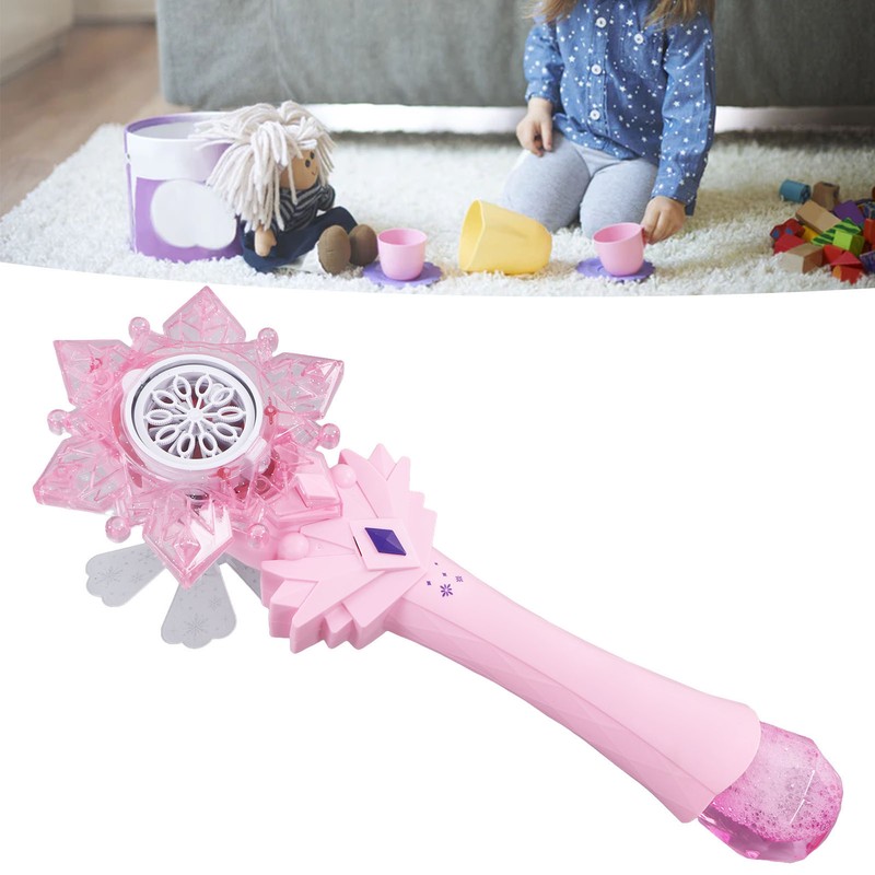 Music Light Bubble Wand Automatic Safe Handheld Electric Bubble Stick