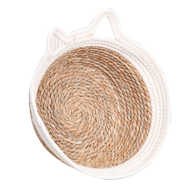 Hand Woven Cat Nest Breathable Round Cotton Rope Woven Warm