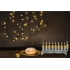 Ner mitvah Flat Silver Plated Oil Menorah