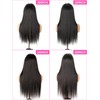 Domiso Yaki Straight Wear and Go Glueless Wigs Human Hair