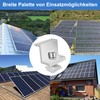 Pack of 4 Solar Panel Brackets, Z Angle Mounting Solar