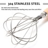 Professional Stainless Steel Whisk with Wooden Handle, Large Long 26