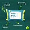 Goodwipes Flushable Butt Wipes Made with Vitamin E & Aloe
