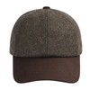 BOTVELA Wool Baseball Cap for Men Adjustable Unstructured Tweed Hat