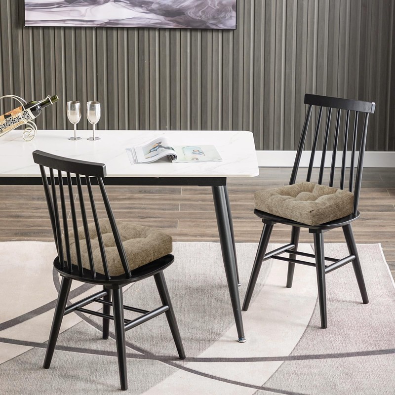 Basic Beyond Chair Cushions for Dining Chairs, Non-Slip Chair Pads,